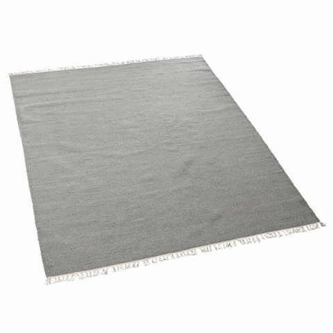 Rugsotic Carpets Hand Woven Flat Weave Kilim Wool Square Area Rug Solid