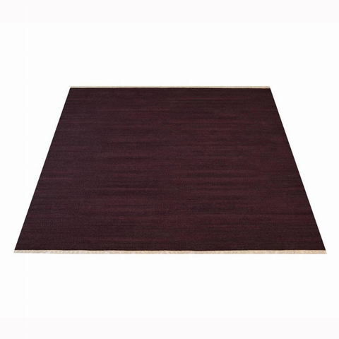 Rugsotic Carpets Hand Woven Flat Weave Kilim Wool Square Area Rug Solid
