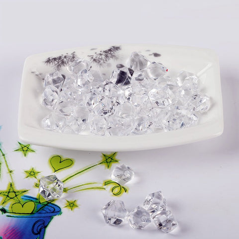 3 Lb Bag Of Acrylic Ice Rock Cubes For Table And Party Decoration