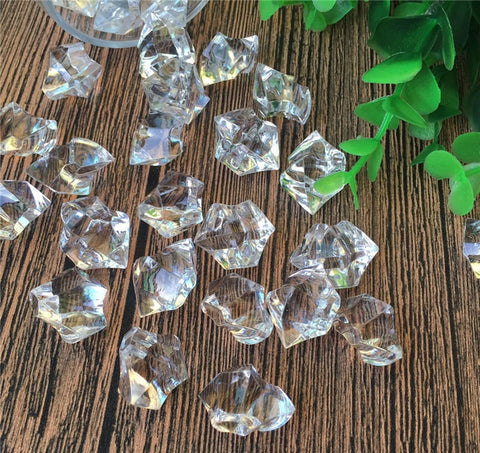 3 Lb Bag Of Acrylic Ice Rock Cubes For Table And Party Decoration