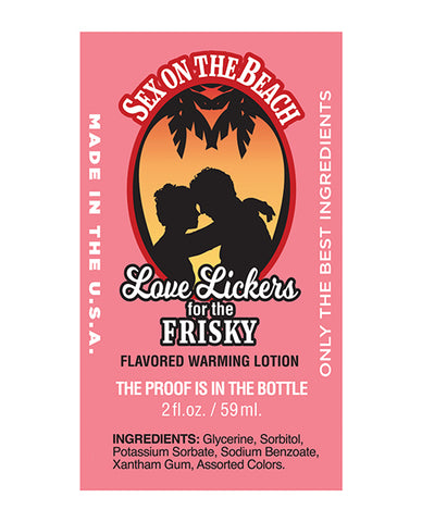 Love Lickers Flavored Warming Oil - Virgin Strawberry 1.76 Ounce