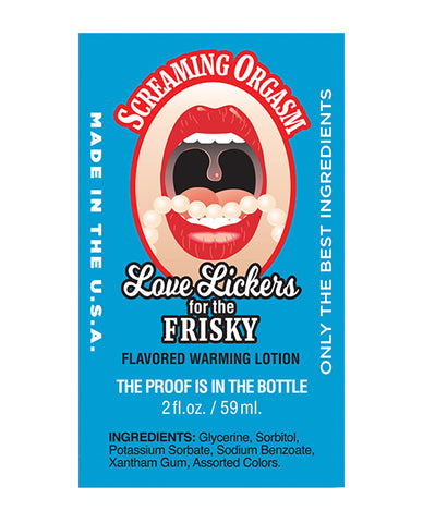 Love Lickers Flavored Warming Oil - Virgin Strawberry 1.76 Ounce