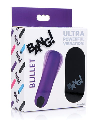 Bang! Vibrating Bullet W/ Remote Control Blue