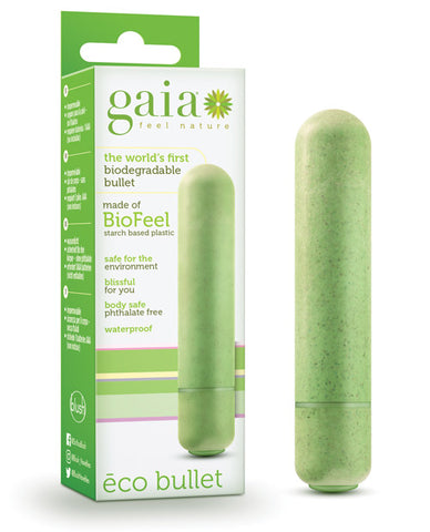 Gaia Eco Bullet Vibrator Aqua Blue