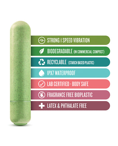 Gaia Eco Bullet Vibrator Aqua Blue