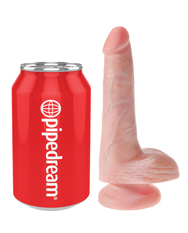 King Cock 6 inches Cock with Balls Tan Dildo