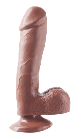 Basix Rubber Works - 7.5 Inch Dong With Suction Cup