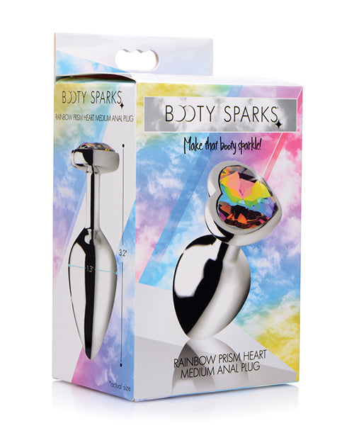 Bootysparks Rainbow Prism Heart Anal Plug