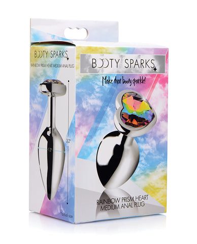 Bootysparks Rainbow Prism Heart Anal Plug
