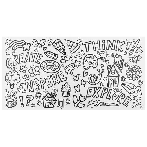 Doodle & Drawing Roll, 4 Assorted Designs