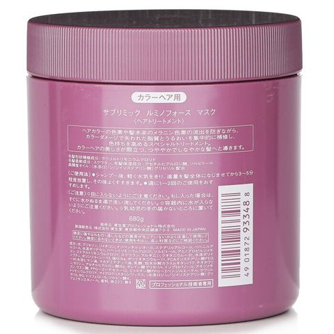Sublimic Luminoforce Mask (colored Hair) - 680g