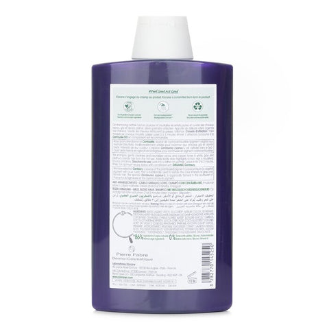 Shampoo With Organic Centaury (anti Yellowing Gray Blonde Hair) - 400ml/13.5oz