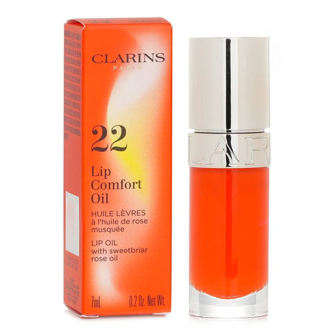 Lip Comfort Oil With Sweetbriar Rose Oil- # 22 Daring Orange - 7ml