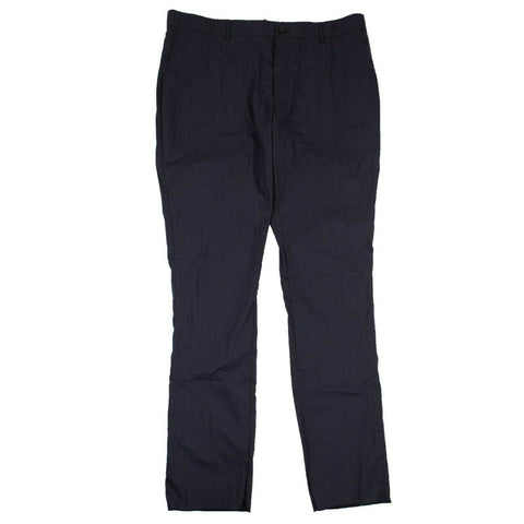 Men's Navy Classic Fit Tailored Pants