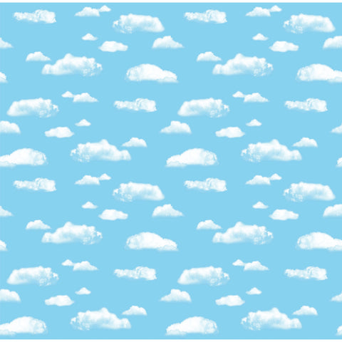Bulletin Board Art Paper, Clouds, 48" x 50', 1 Roll