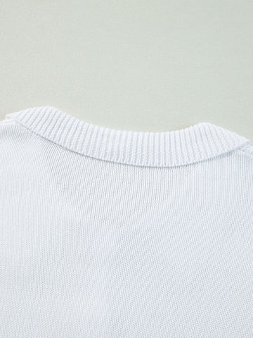 Collared Neck Button Down Long Sleeve Cardigan