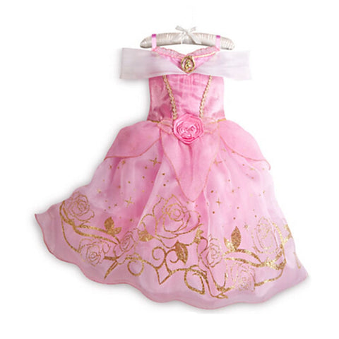 Little Girl Rapunzel Costume Party Fancy Princess Dress Christmas Cosplay Belle Sleeping Beauty Cinderella Carnival Disguise