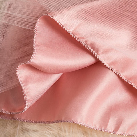 Summer Lace Dresses for Girls Pink Tutu Party Dress Kids Children Clothing Casual Wear Clothes Toddler Girl 1 2 3 4 5 Years
