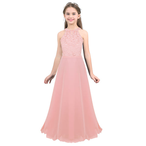 iiniim Childrens Vestidos Birthday Party Dress Kids Princess Summer Lace Wedding Dresses Girls Ball Tutu Prom Dress Teen Costume