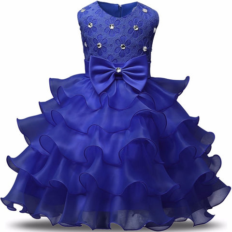 Flower Girl Dress For Wedding Baby Girl 3-8 Years Birthday Outfits Children's Girls First Communion Dresses Girl Kids Party Wear