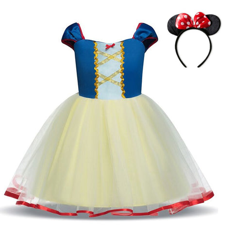 Fantasy Mini Mouse Baby Girl Dress Mini Mouse Cosplay Costume for Girls Christmas Party Princess Dress Kids Birthday Dot Dress