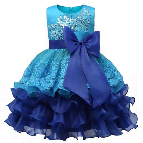 Elegant Flower Girls Wedding Dress For Girls Princess Dress Children Carnival Costume For Kids Party Dresses For Girls Clothing