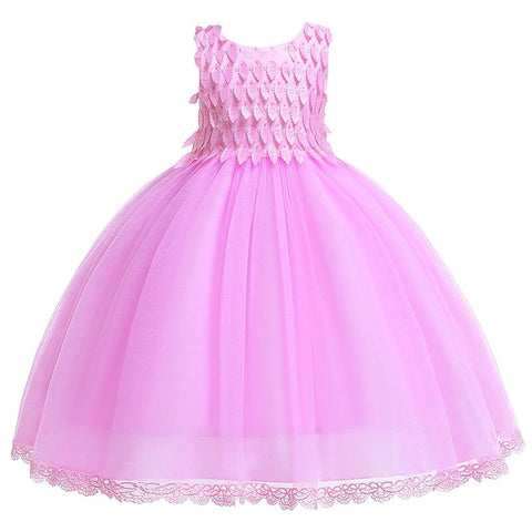 Elegant Flower Girls Wedding Dress For Girls Princess Dress Children Carnival Costume For Kids Party Dresses For Girls Clothing