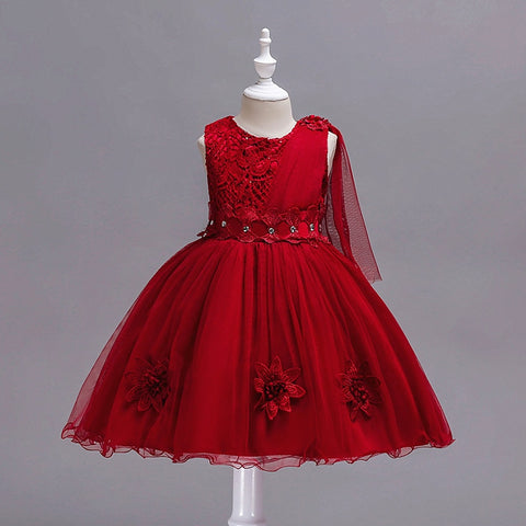 Girls Summer Dresses Kids Baby Girl Wedding Party Princess Tutu Dress For Teens Birthday Ball Gown Formal Dress Children Clothes