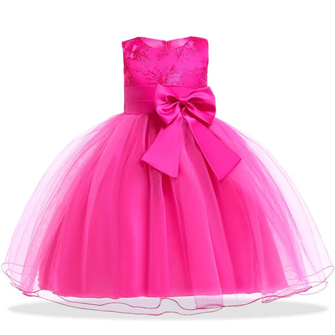 Elegant Flower Girls Wedding Dress For Girls Princess Dress Children Carnival Costume For Kids Party Dresses For Girls Clothing