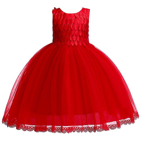 Elegant Flower Girls Wedding Dress For Girls Princess Dress Children Carnival Costume For Kids Party Dresses For Girls Clothing