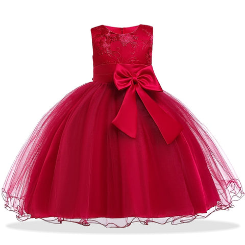 Elegant Flower Girls Wedding Dress For Girls Princess Dress Children Carnival Costume For Kids Party Dresses For Girls Clothing