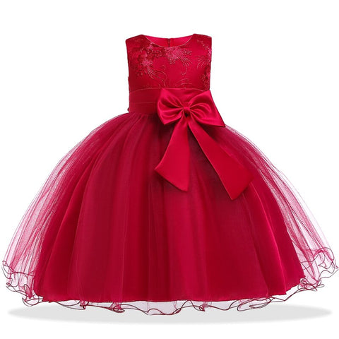 Elegant Flower Girls Wedding Dress For Girls Princess Dress Children Carnival Costume For Kids Party Dresses For Girls Clothing