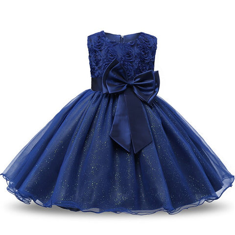 Kids Christmas Dress for Girls Clothes Children Lace Princess Flower Dress Elegant Wedding Birthday Prom Gown New Year Costume