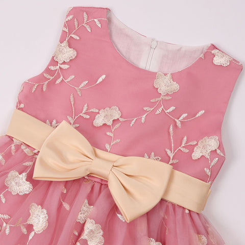 Bow Girls Dress Summer Mesh Elegant Tutu Party Costume Birthday Princess Dress 3 4 5 6 7 8 9 10 Years Old Kids Girl Clothes