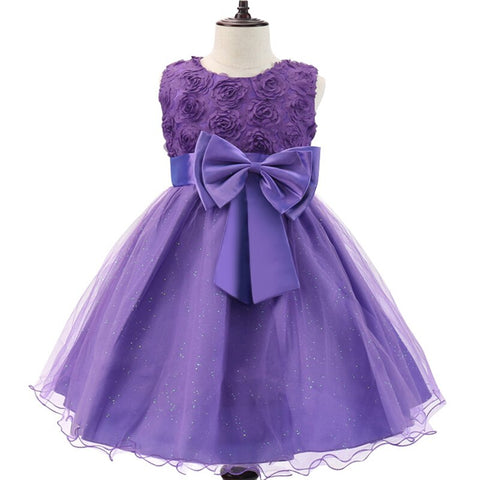Girl Flower Princess Dress Kids Summer Gown Dresses For 3-10 Years Girls Wedding Birthday Party Clothing Children Prom Costume