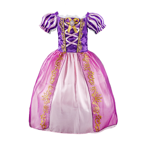 Little Girl Rapunzel Costume Party Fancy Princess Dress Christmas Cosplay Belle Sleeping Beauty Cinderella Carnival Disguise