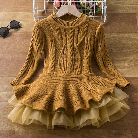 Sequin Girls Princess Party Dresses for 3-8 Yrs Kids Birthday Wedding Evening Prom Gown Spring Fall Long Sleeve Children's Dress