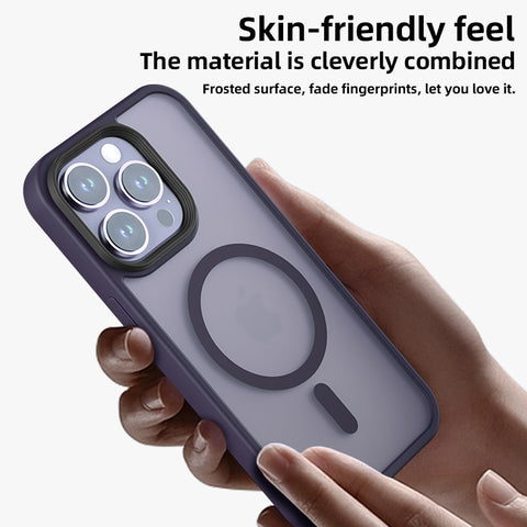 Original Translucent Matte Magsafe Magnetic Wireless Charging Phone Case For iPhone 14 13 12 11 Pro Max Solid Hard Cover Funda