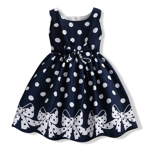 Princess Girl Dress Wedding Birthday Party Frocks for Children Costume With Bow Prom Ball Gown Elegant Party Dress For Girls