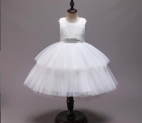 Princess Girl Dress Wedding Birthday Party Frocks for Children Costume With Bow Prom Ball Gown Elegant Party Dress For Girls