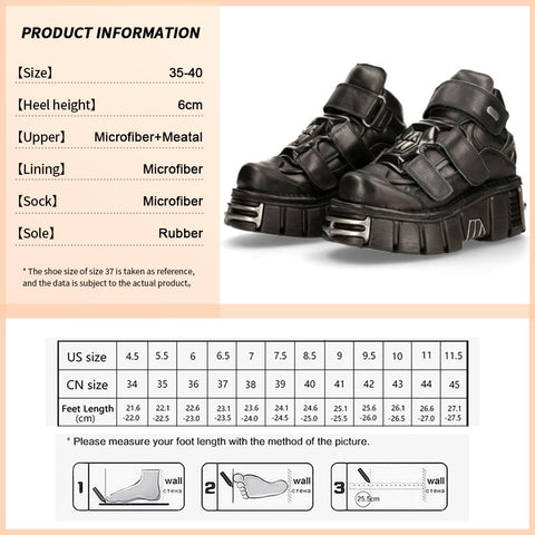GOGD Brand Fashion Women's Platform Ankle Boots 2023 New Dark Punk Style High Heels Metal Decoration Design Y2k Gothic Shoes INS