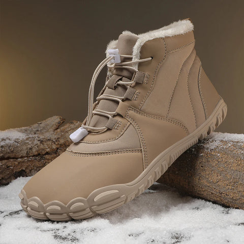 Winter Snow Boots Barefoot Hiking Shoes Anti Slip Cold-Proof Trekking Shoes Lightweight High-Top Booties for Men Women