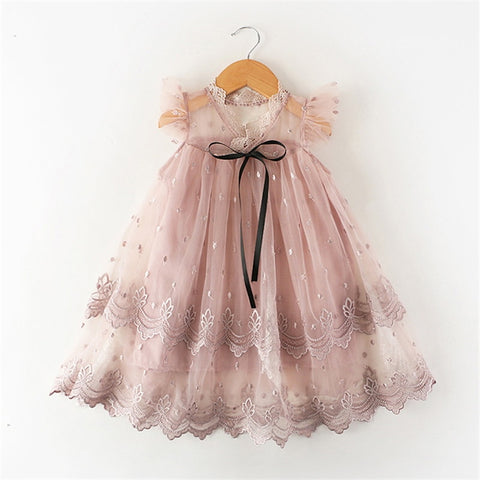 Girl Sequin Rainbow Princess Dress 3 6 8 Yrs Fancy Kids Unicorn Mesh Party Cake Clothes Toddler Girl Summer New Birthday Costume