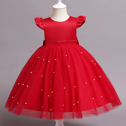 Kids Dress for Girls Birthday Dresses for Party and Wedding Christmas Clothes Princess Flower Tutu Dress Children Prom Ball Gown