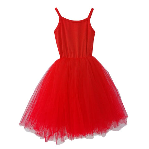 Baby Girls Cotton Tutu Dress Toddler Party Tulle Sundress Infant Princess Sleeveles Dresses Children Kids Sundress Clothing