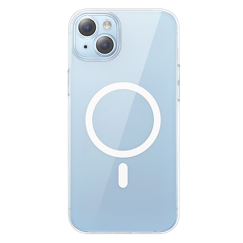 Baseus Transparent Magnetic Phone Case for iPhone 14 13 12 11 Pro Max Wireless Charging Cover For iPhone13 12Pro Max Magnet Case
