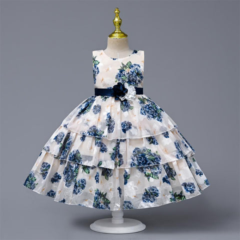 Yoliyolei Chiffon Layers Ball Dresses Children 3 Pcs Set 5 Years Birthday Kids Gown Summer Child Clothes Dress With Bag Coat