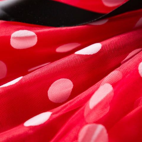 Fancy Baby Girls Clothes Mouse Dress Christmas Costume New Year Carnival Polka Dot Santa Dresses For Girls Holiday Party
