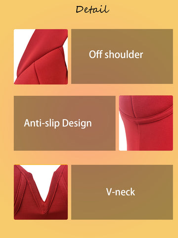 Baicpo Womens Off shoulder Bodycon Short Mini Bandage Dress for Women Female Sexy Celebrity Birthday Cocktail Club Party Dresses