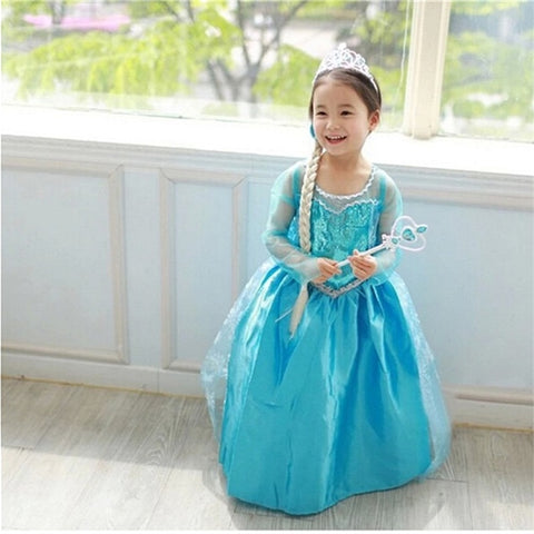 Fancy Baby Princess Cosplay Dress for Girls Clothing Wear Halloween Carnival Cosplay Costume With Accessories